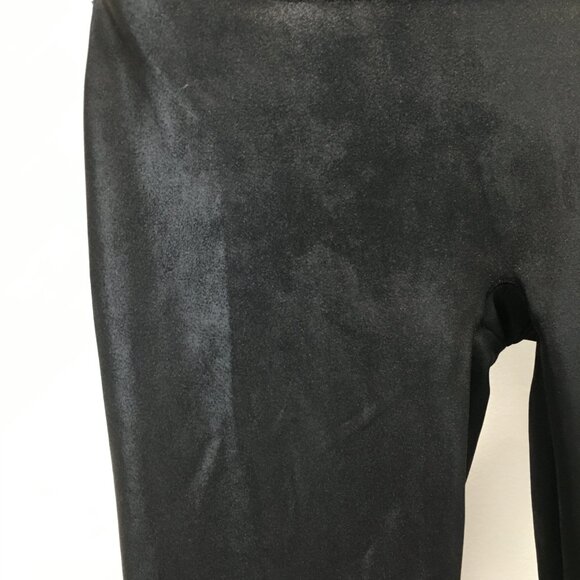 SPANX Sara Blakely Black Textured Pull On Shaping Slimming Leggings Pant - Picture 6 of 8